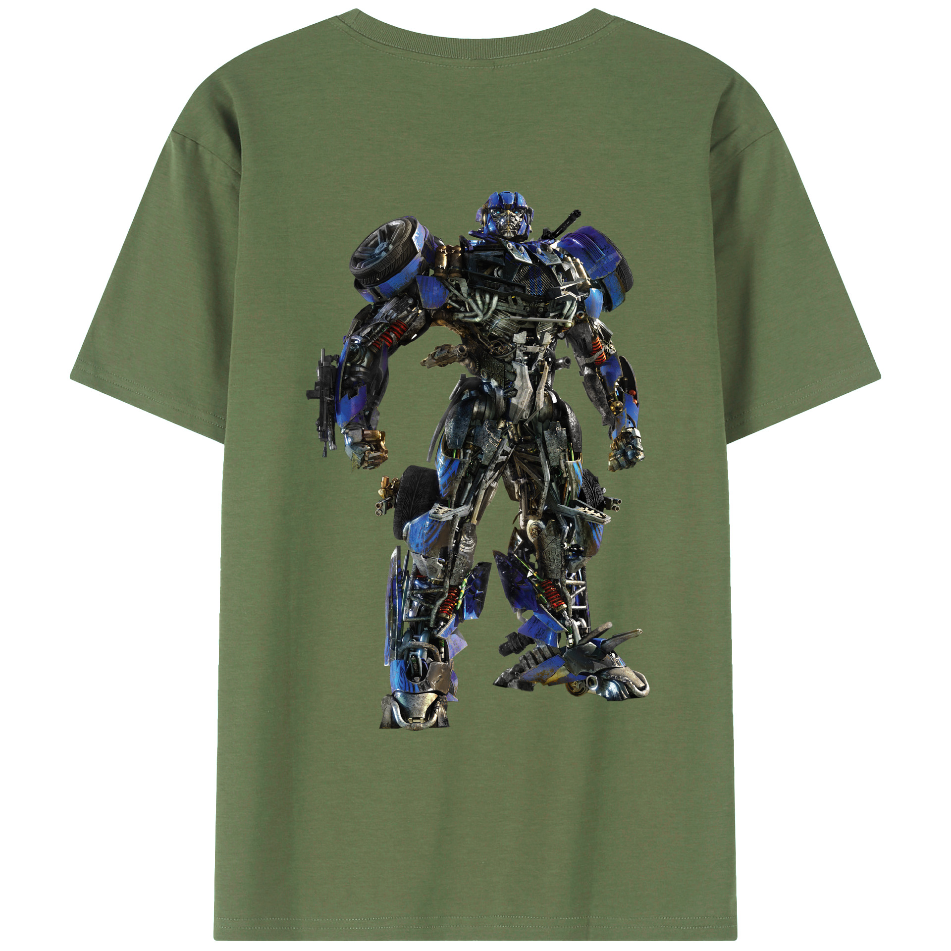 （画像用）  綿100％ メンズ半袖Tシャツ（バックプリント） 通気性